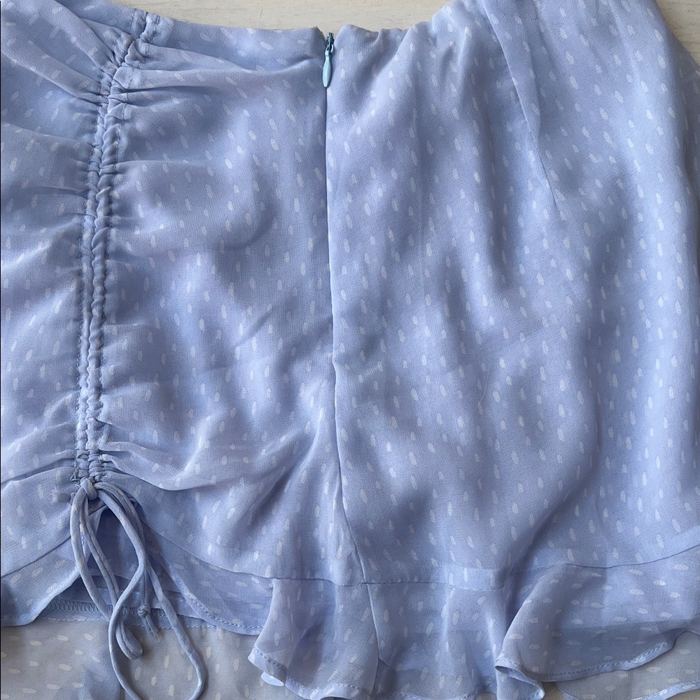 Rouched Ruffle Mini Skort - Picture 5 of 7